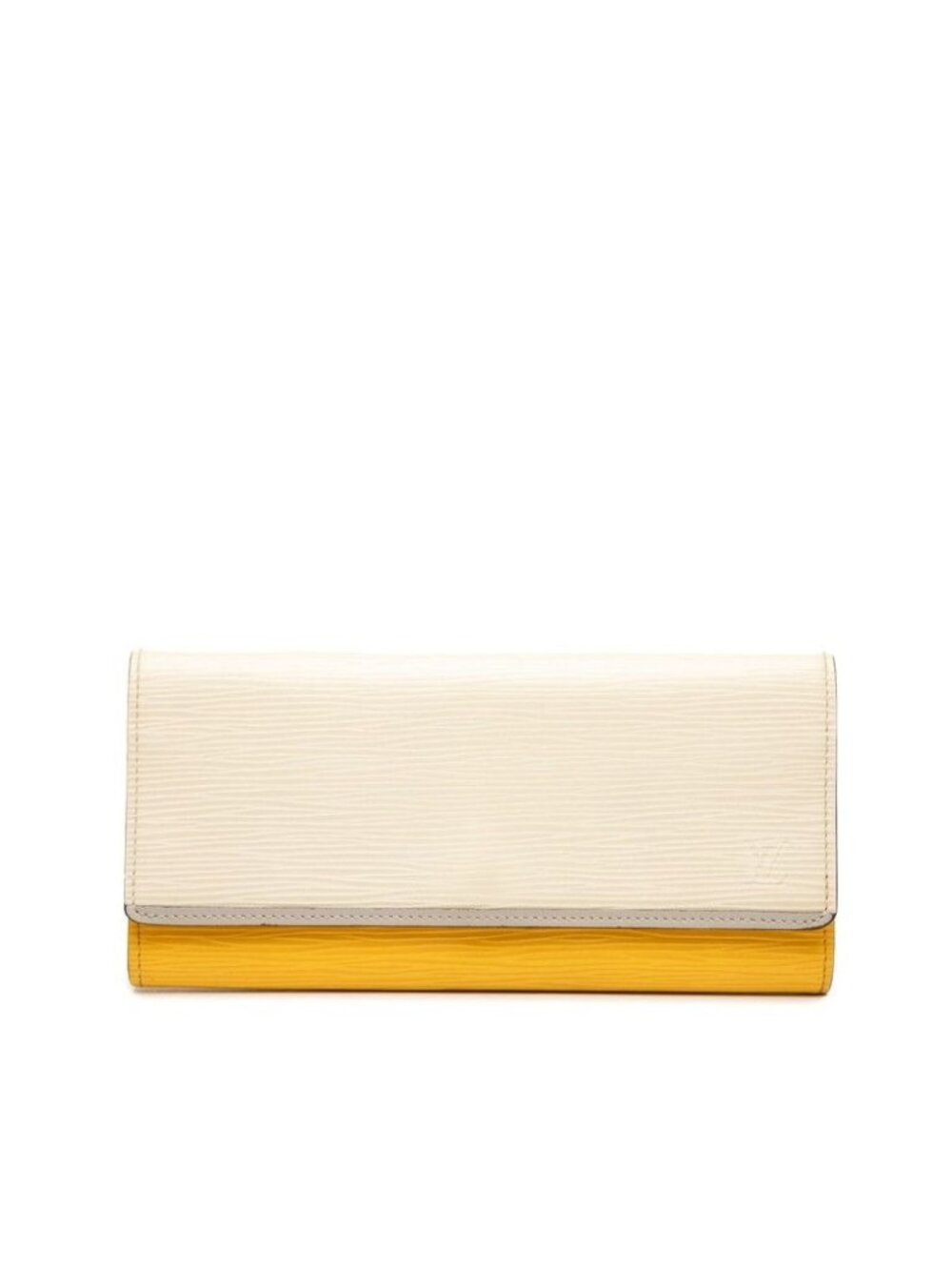 Louis Vuitton Epi Portefeuille Flor White Yellow Leather